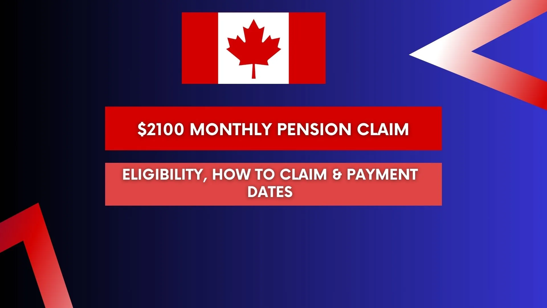 $2100 Monthly Pension Claim