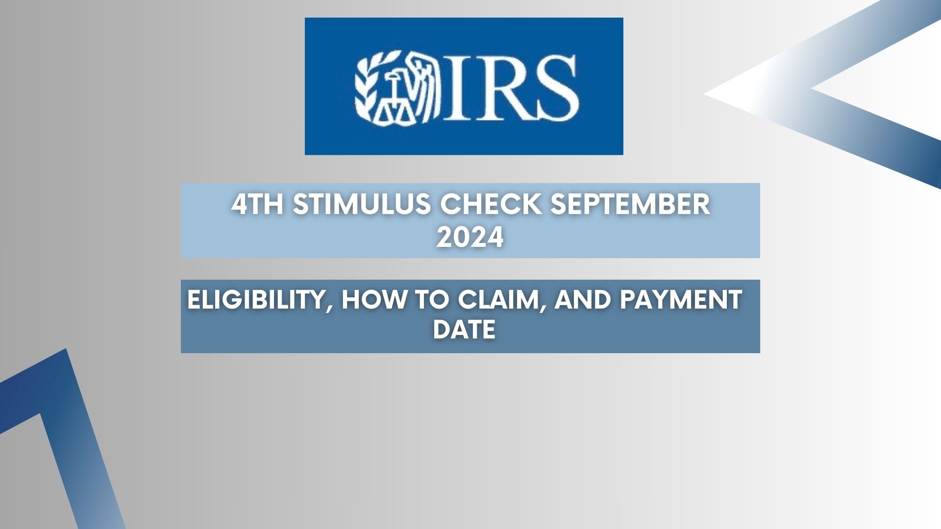 4th Stimulus Check September 2024