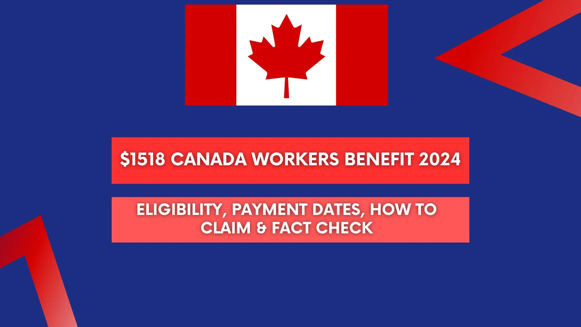 Canada Workers Benefit 2024